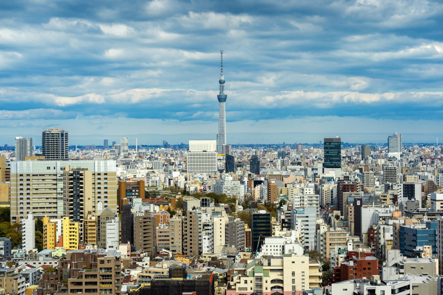 Tokyo skyline with the Skytree